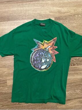 The Hundreds Green Short Sleeve Tee with Black Bomb Logo